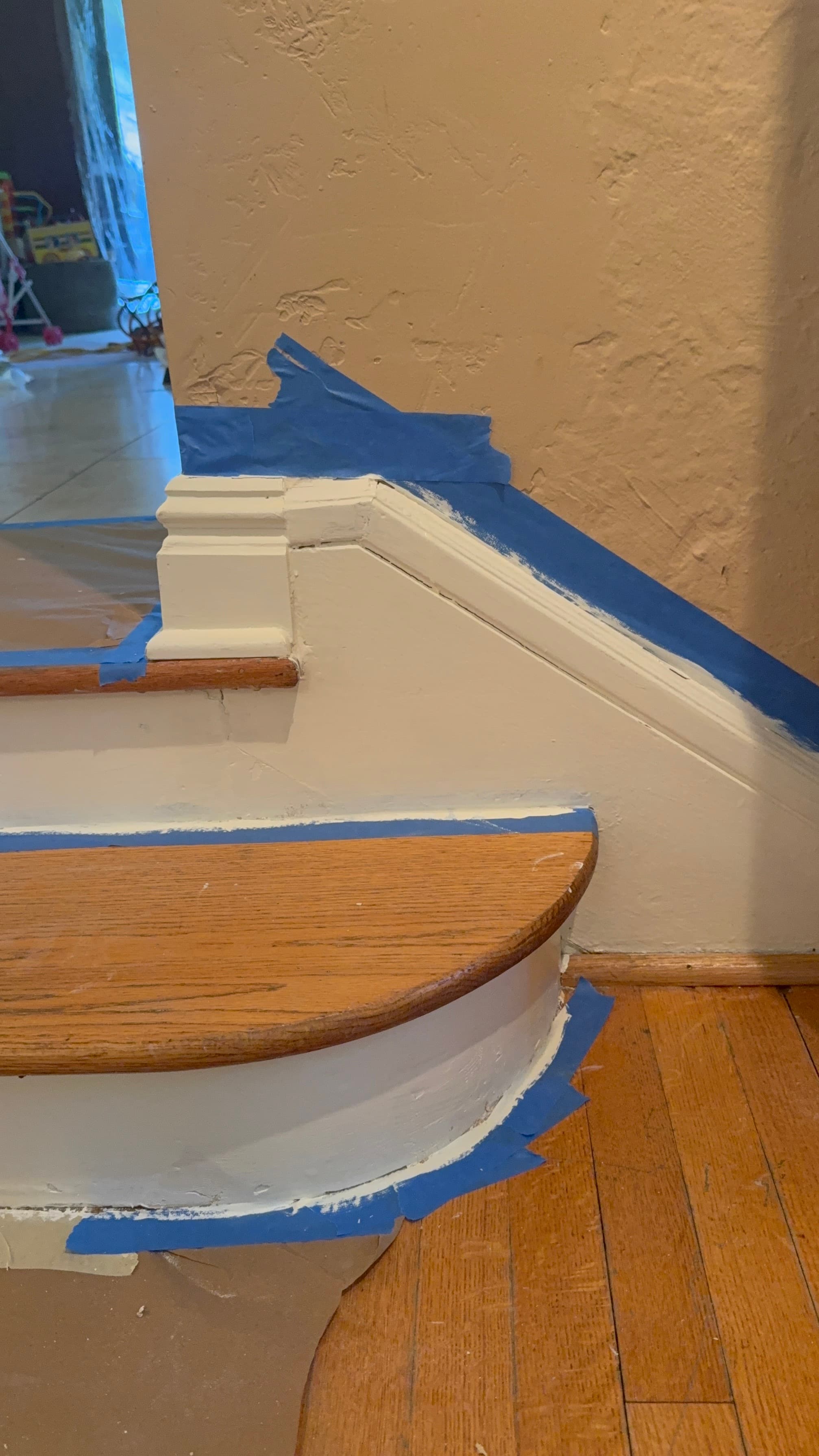 Staircase Trim Repair & Interior Painting — Siegel